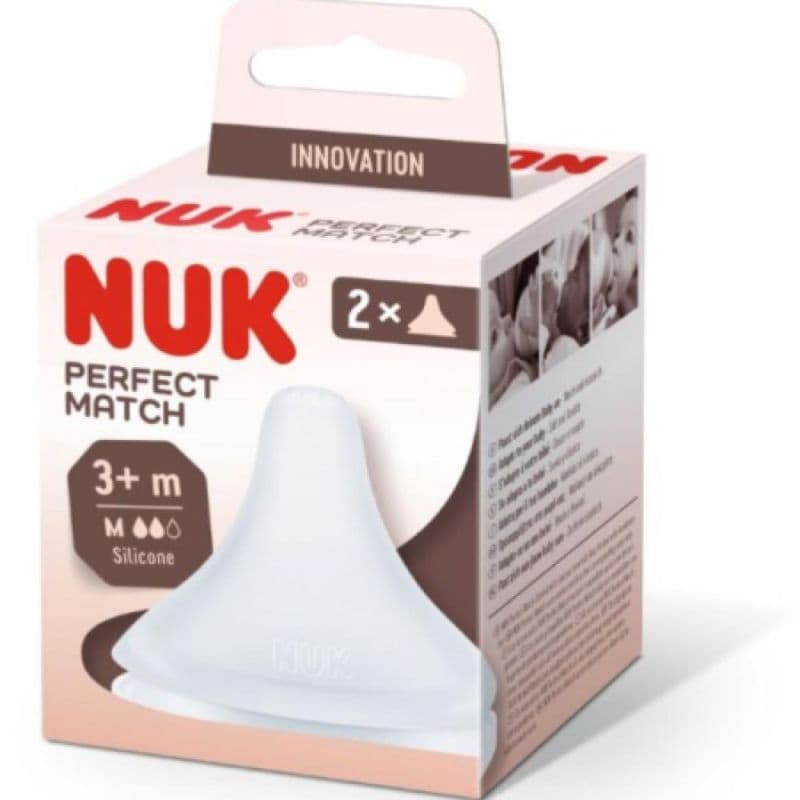 Nuk Tetine Silicone Perfect Match M X2 — Pharmacie du Pilori
