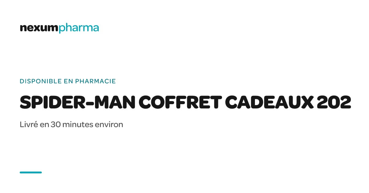 SPIDER-MAN COFFRET CADEAUX 202 : livraison à domicile | NexumPharma